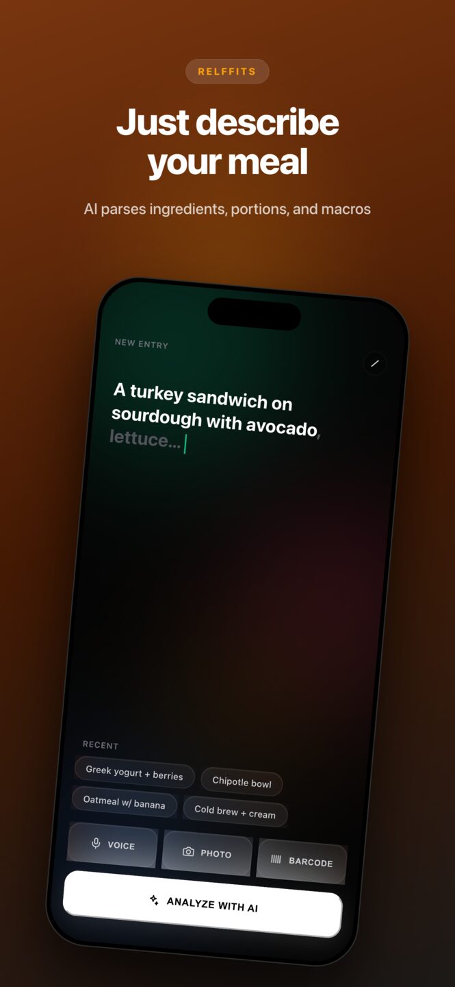 Meal logger: just describe your meal in plain English