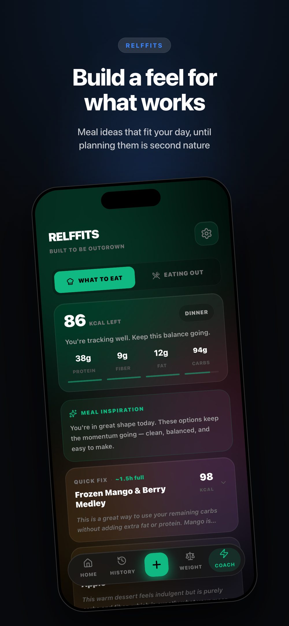 Guess first, then see: call the calories on a meal before the AI answers